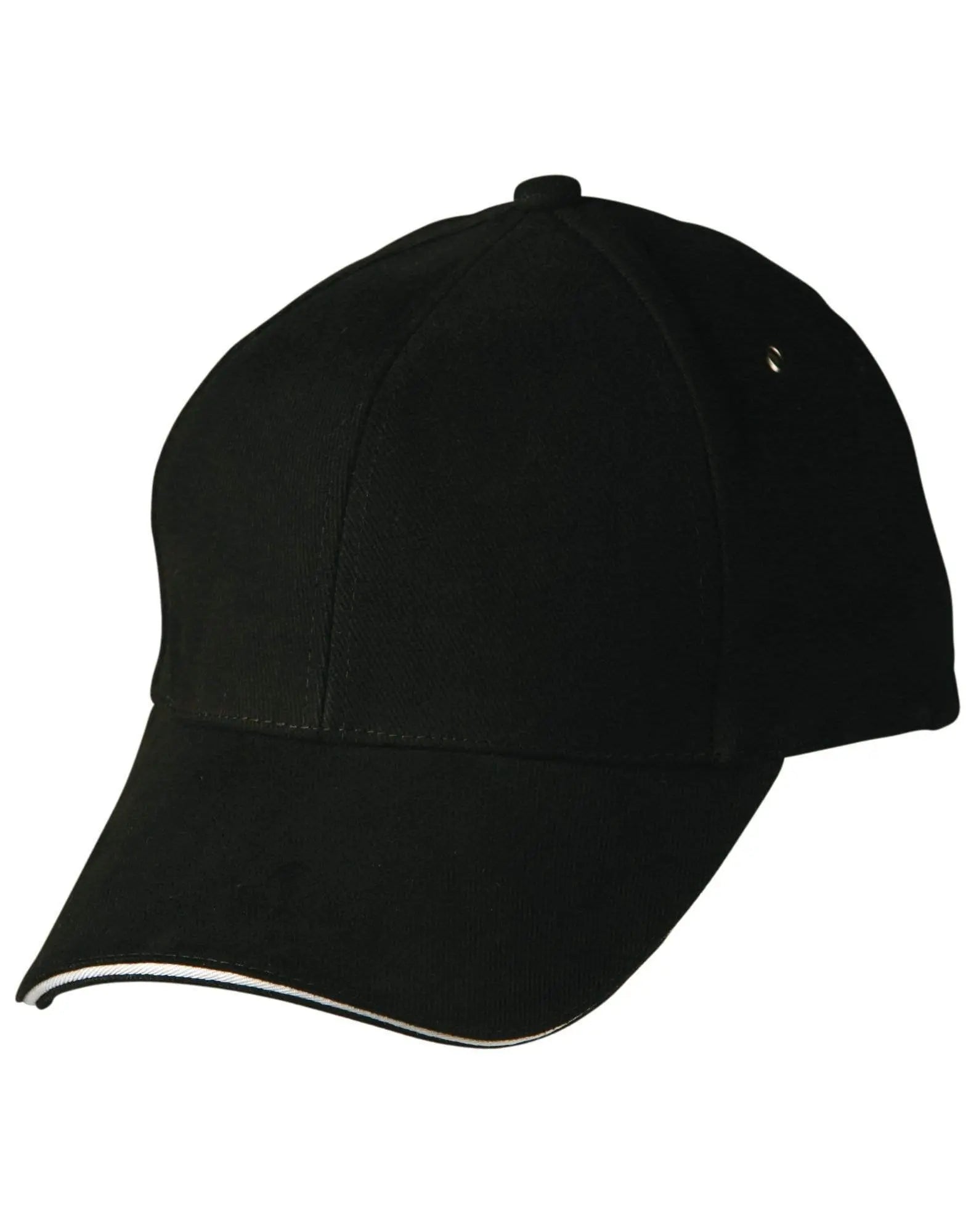 Sandwich Peak Cap Ch18 Active Wear Winning Spirit Black/White One size fits most